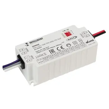 

031611 intelligent Arlight dimmer dali-201-10w-700-mini-pd-suf (230V, 350-700mа) (iarl, plastic) 1 pc