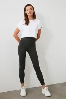 

Trendyol Gray High Bel Rallying Knitted Leggings TWOAW20TA0044
