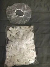 Gorro desechable de limpieza para salón de Spa, gorro de baño plisado no tejido, antipolvo, con forma de seta, 100 Uds.