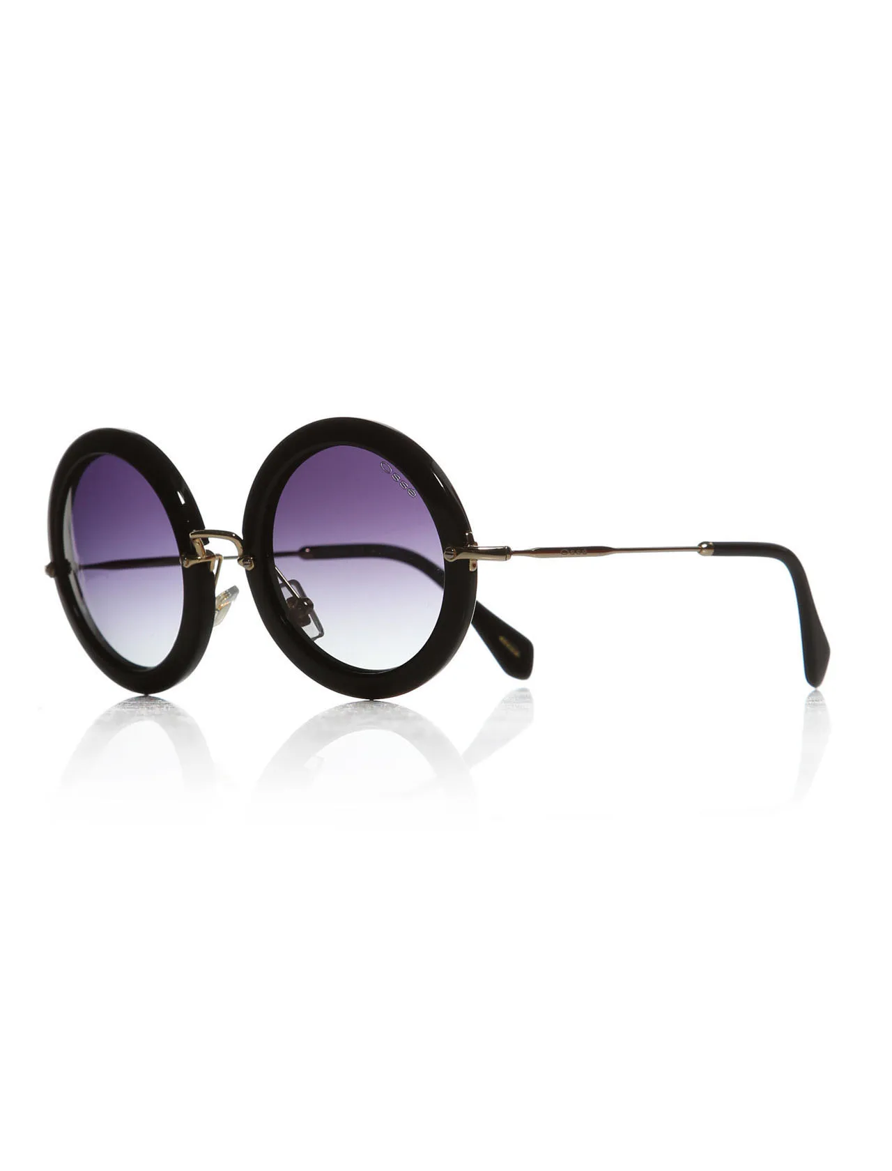 

Women's sunglasses os 1748 01 bone black organic round round 49-24-140 osse