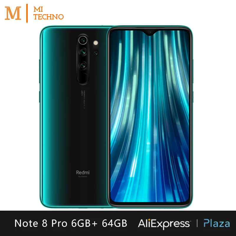  Xiaomi Redmi Note 8 Pro Smartphone(6GB RAM 64GB ROM telefono movil free new NFC android Quad camera - 4000284689819