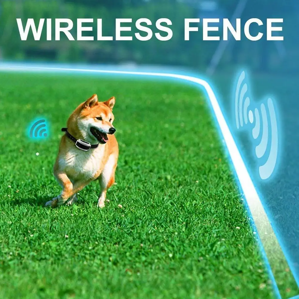 Wireless Electric Dog Pet Fence Shock Collar System Waterproof Transmitter 1/2/3 100g2280 pet dog training collar