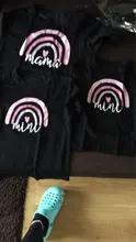 Camiseta a juego con estampado de Arco Iris para madre e hija, camiseta de manga corta con apariencia familiar, ropa de madre e hija, 1 unidad