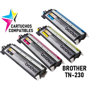 

BROTHER TN230 Pack 4 Toner compatible DCP9010 DCP9010CN HL3040 HL3070 HL3040CN HL3070CW MFC9120CN MFC9320CW