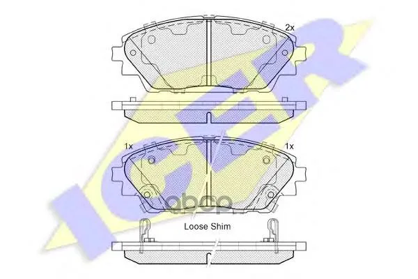 182171_колодки Дисковые Передние! Mazda 3 1.5/2.0/2.2d 13 Icer 182171 Icer арт. 182171