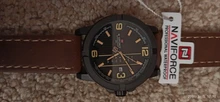 NAVIFORCE-reloj de cuarzo deportivo para hombre, cronógrafo de pulsera de cuero, estilo militar, informal, con fecha, marca de lujo, 2019