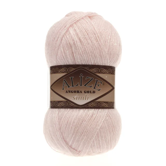 Alize Angora Gold Simli, Silvery, Knitting, Acrylic Yarn, Wool, Sweater Yarn, Crochet Yarn, Winter Yarn,n, Light Yarn, Lace 271