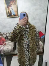 Abrigos de leopardo para mujer, abrigo de piel sintética de alta calidad, Chaqueta de felpa cálida de lujo para invierno, moda, prendas de vestir