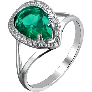 

Esthete ring with cubic zirconia and silver quartz