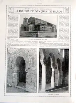 

Cutout Magazine Sphere 1916. The Church of San Juan Oof Banos-Abelardo Quintanar