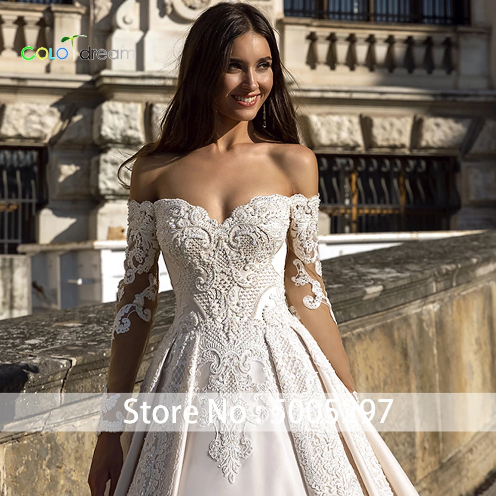 Свадебное платье бальное платье vestido de novia Chapel train вырез лодочкой