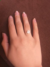 Anillo ajustable de flor de ciruela esmaltada de circón Plata de Ley 925 auténtica, joyería fina elegante para mujer, bisutería de fiesta romántica