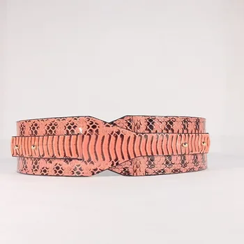 

TRENCADÍS. Belt high snake skin. Sash Women.