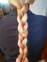 Alileader-extensiones de cabello con Clip para mujer, extensiones de cabello liso con degradado, de alta temperatura, 57 colores