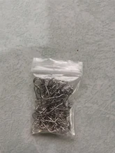 50 unids/bolsa de acero inoxidable rápido Clip cerradura Snap giratorio de anillos de seguridad fotos herramientas de pesca conector pesca gancho removedor giratorio