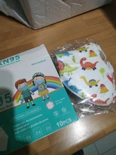 Mascarilla KN95 de 5 capas con filtro FFP2 para niños y niñas, máscara facial con respirador CE, antipolvo, para chico y Chica, 2021