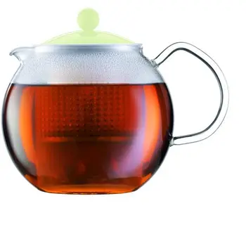 

BODUM ASSAM Teapot piston-Top + plastic filter-1 L-cake Green