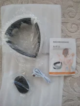 Masajeador eléctrico de cuello y pulso para espalda, herramienta para aliviar el dolor, calefacción por infrarrojos, 6 modos de potencia