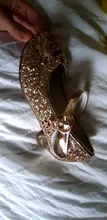Zapatos de cuero de princesa ULKNN para niñas, zapatos de tacón alto, de tacón alto, para niñas, con nudo mariposa, azul, rosa, Plata