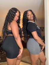 Pelo humano brasileño de 32, 34, 36 y 38 pulgadas, mechones de pelo rizado profundo, Hoho, 100%, pelo humano Natural, doble mechones, 1, 3, 4 mechones, cabello Remy grueso