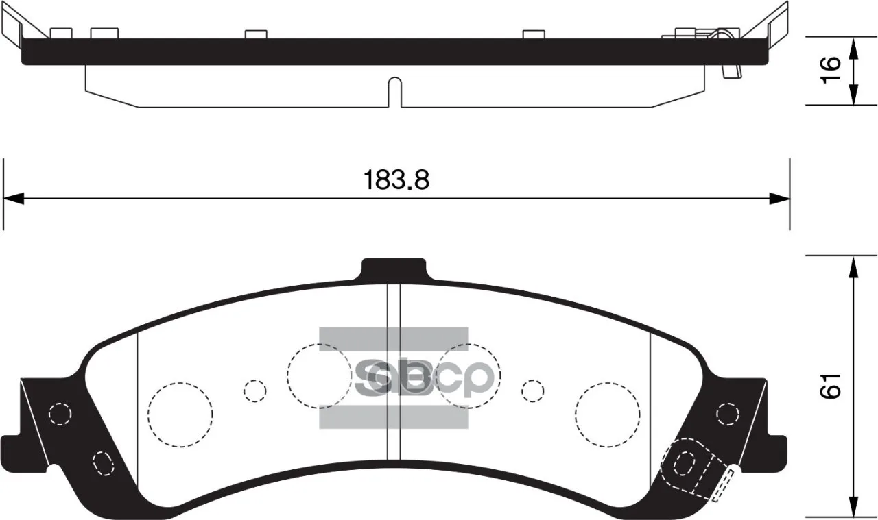 Колодки Тормозные Chevrolet Tahoe 99-06 Задние Sangsin Brake Sp1370 Sangsin brake арт. SP1370