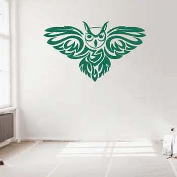 

New Tribal Silhouette Flying Owl Animals Wall Art Home Bedroom And Hotel Room Decoration Removable A001253