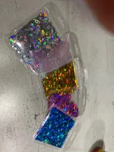 Letras holográficas de resina epoxi con purpurina gruesa, letras gruesas, lentejuelas mezcladas, alfabeto, 5 colores, 2g por