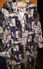 Camisa larga Vintage de lino y algodón para mujer, blusa informal de manga larga con cuello levantado