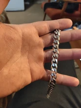 Cadena de eslabones cubanos de acero inoxidable para hombre, pulsera minimalista de 3-11mm, venta al por mayor