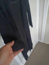 Suéter casual largo para dama, jersey femenino de algodón, cárdigan suave, cómodo, resistente, sencillo, holgado y en diferentes tallas