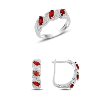 

Silver 925 Sterling Zircon Cubic Zirconia Set