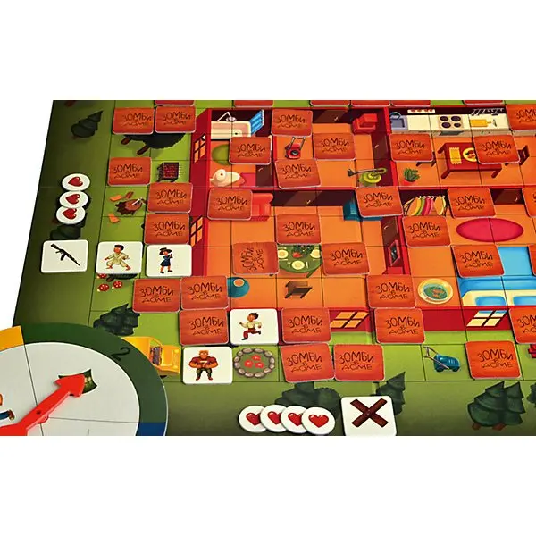 Online Board game Zombies in the house \