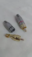RCA Male Connector Audio-Cable-Plug Cctv-Camera Video Non-Solder-Plug-Adapter Solder-Free
