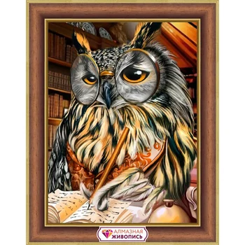 

Аж-1737 painting with rhinestones "scientist Filin" 30*40 cm