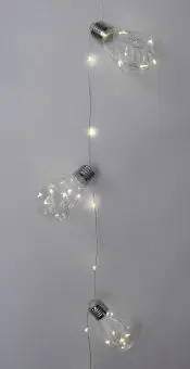 

Garland light bulb 100 led, yellow glow, transparent wire Christmas fairy tale 971610