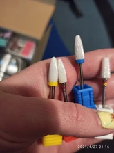 Fresas de cerámica para uñas, brocas eléctricas para manicura y pedicura, máquina de limado, equipo de herramientas de Arte de uñas, 1 Uds.