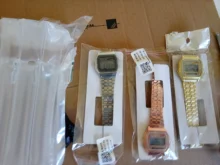 Reloj con correa de acero F91W para mujer, pulsera electrónica de lujo, Digital, LED, militar, para el Día de San Valentín