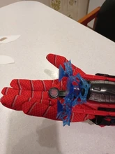 Nuevo Hombre Araña juguetes de plástico Cosplay guante de Spiderman juego de iniciador con la caja Original divertido juguetes para niños Año Nuevo cumpleaños Gi