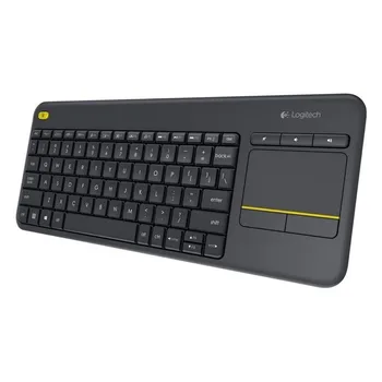 

Wireless keyboard logitech wireless touch black keyboard k400 plus-multimedia-for tv pc connected-scope 10m-