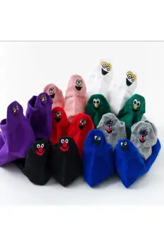 

8pair Socks Women Cotton Socks Ankle Short Funny Socks Embroidery Funny Ankle Socks Women Colorful Comfy Style Socks 2020 Season