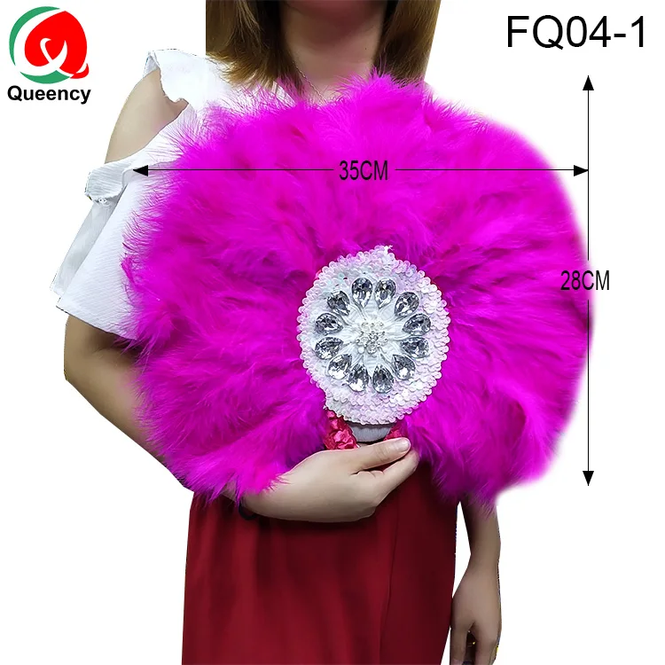 FQ04-5Pcs/сумка- стиль Африканский мягкий веер с перьями и золотая ручка танцевальные вентиляторы для вечерние 5 цветов