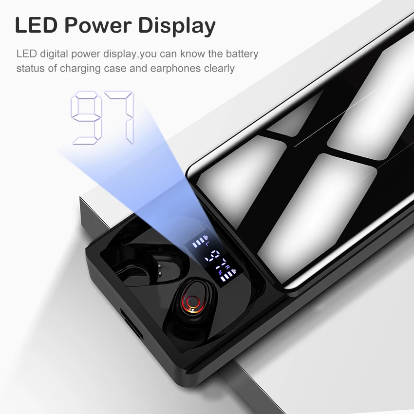 MiniBorn True Wireless Earbuds Mini Bluetooth Earphone Stereo Touch Control Bluetooth5.0 Sport Earpiece Small Invisible Headset