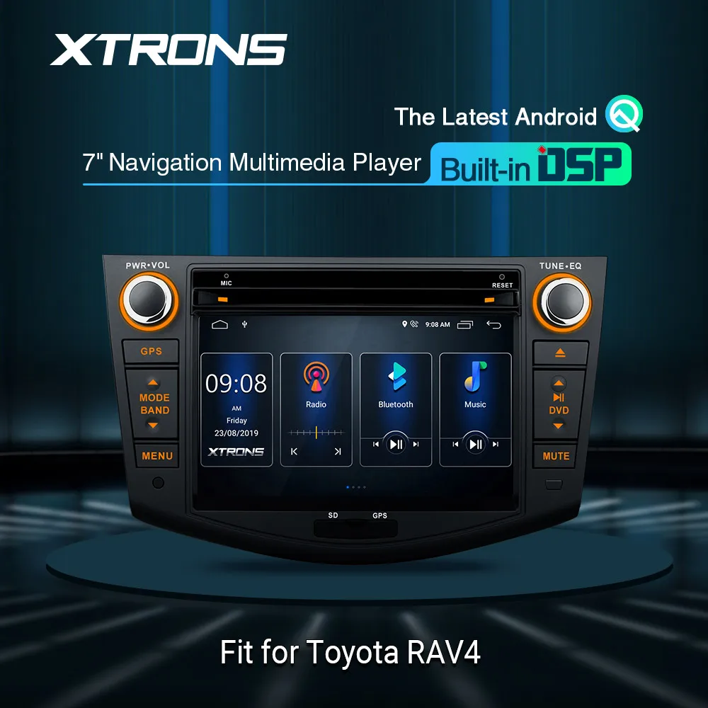 XTRONS 7 &quotВстроенный DSP новейшая Android GPS навигация автомобильное радио