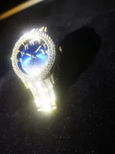 MISSFOX los hombres reloj de pulsera de diamantes más vendidos azul reloj impermeable de la marca de lujo de oro 18k Calendario de acero reloj Masculino