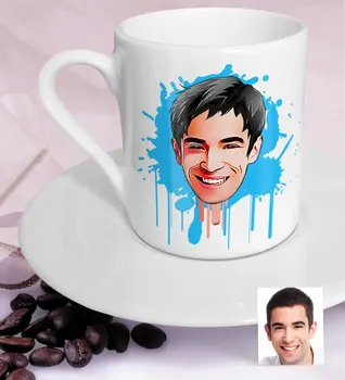 

Personalized Men 'S Caricature Of Turkish Coffee Fincanı-31