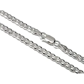 

Chain 925 Sterling silver m solid 50 cm. Chin rest smooth width 5mm. Unisex clasp [AB3622]