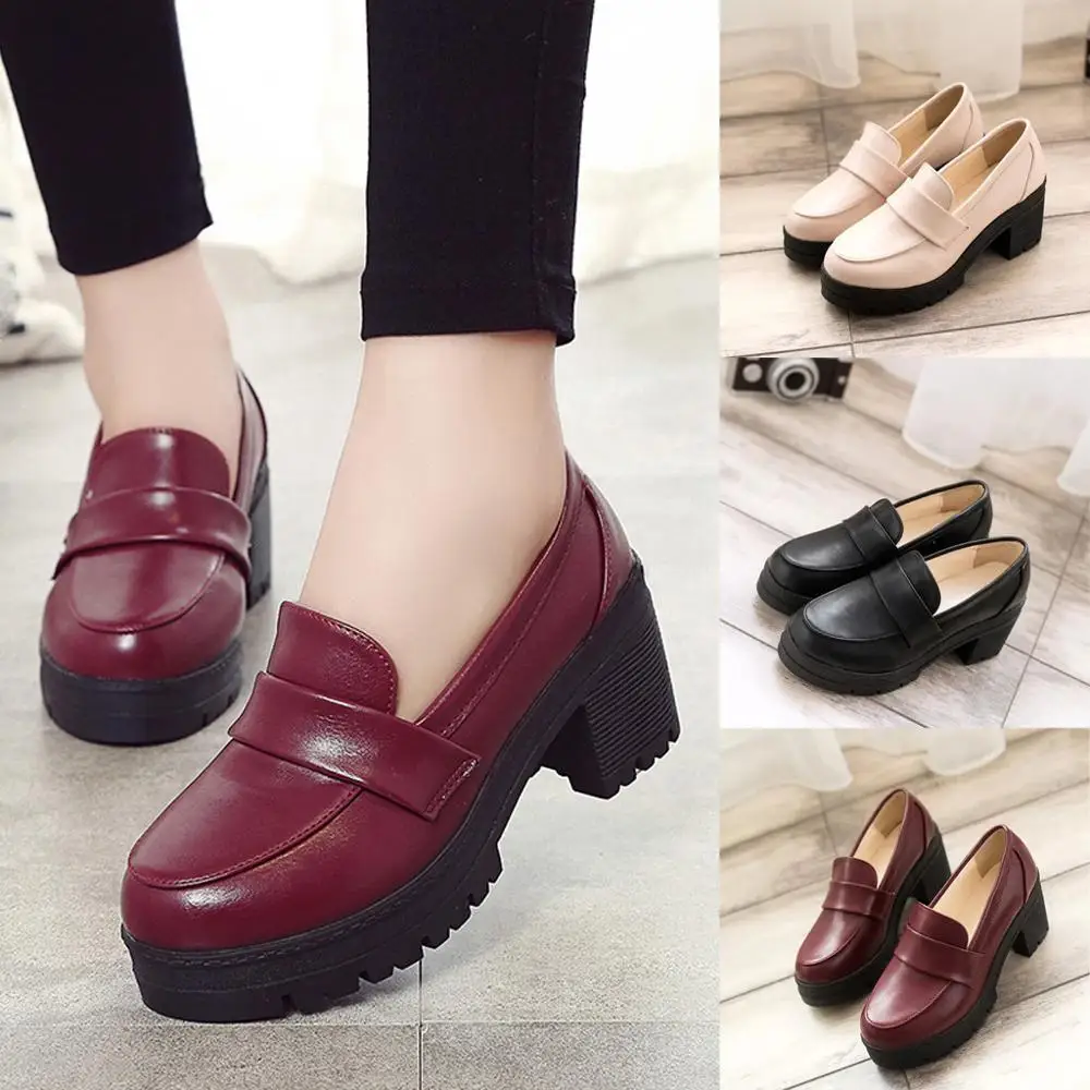 

Women's Round Toe Middle Flat Heel Boots with 1 cm Waterproof Platform Suitable for Outdoor/Everyday/Party/Wedding/Work/Leisure