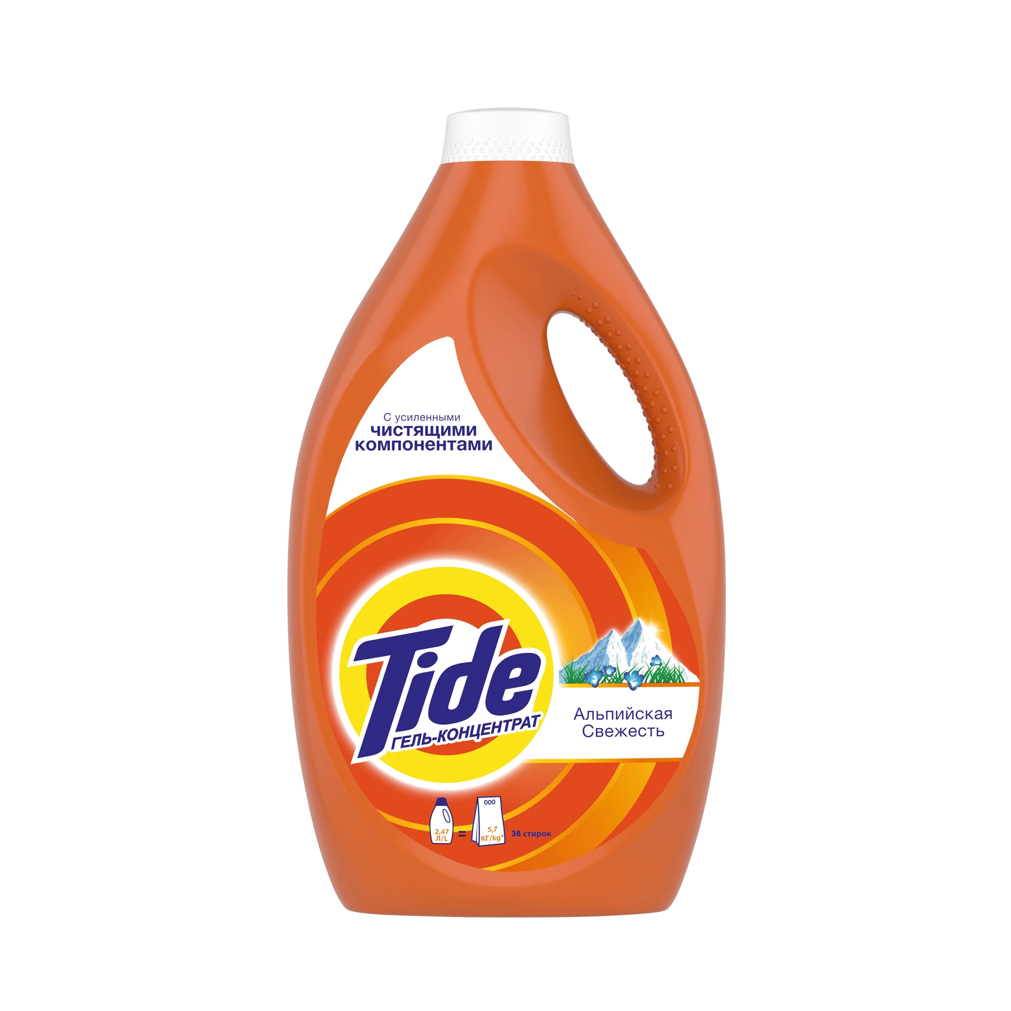 Гель для стирки Tide Альпийская свежесть 38 стирок 2,4 л