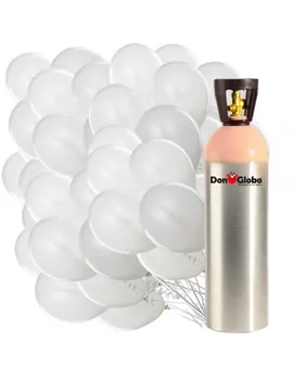 

1000 Balloons Dia peace White Helium Bottle