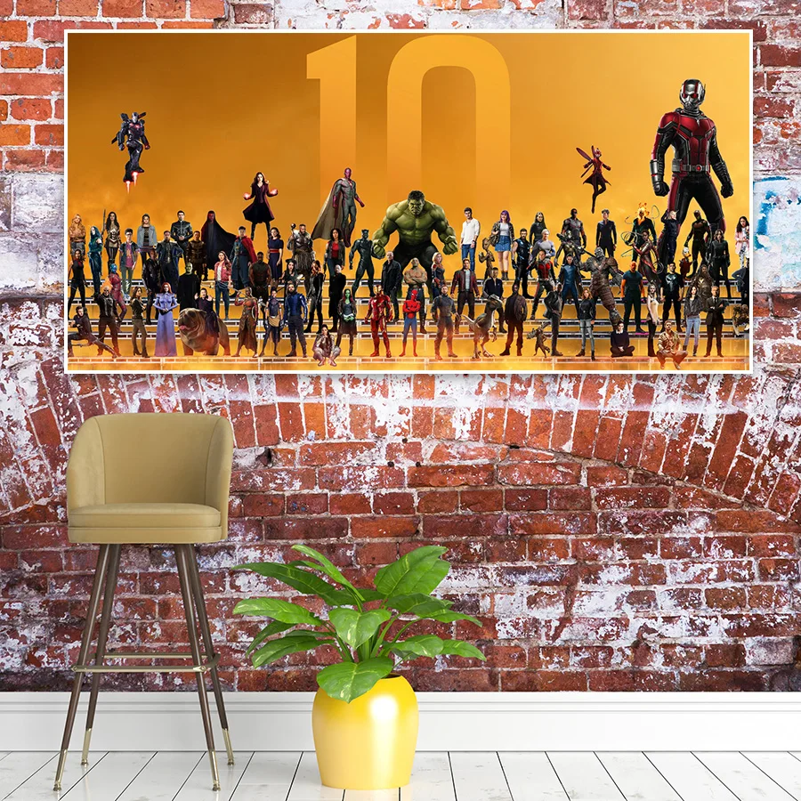 Бесконечность Сага-Marvel кинематографическая Вселенная настенный художественный плакат Мстители эндигра холст живопись номер hd-качество для домашнего декора печать картины